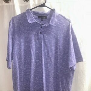 Robert Barakett Heathered Purple Polo‎ Shirt